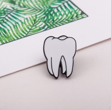 Tooth Badge Pin